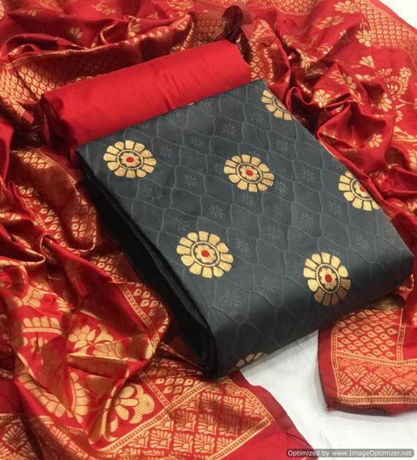 Banarasi Silk 65 Silk Colourful Dress Material Collection